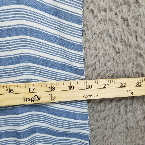 Sharagano Dress Womens Large Blue Striped Sleeveless Summer Dress - Picture 7 of 10